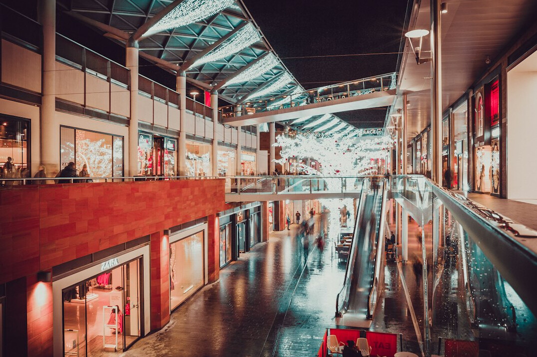shoplifter in shopping mall